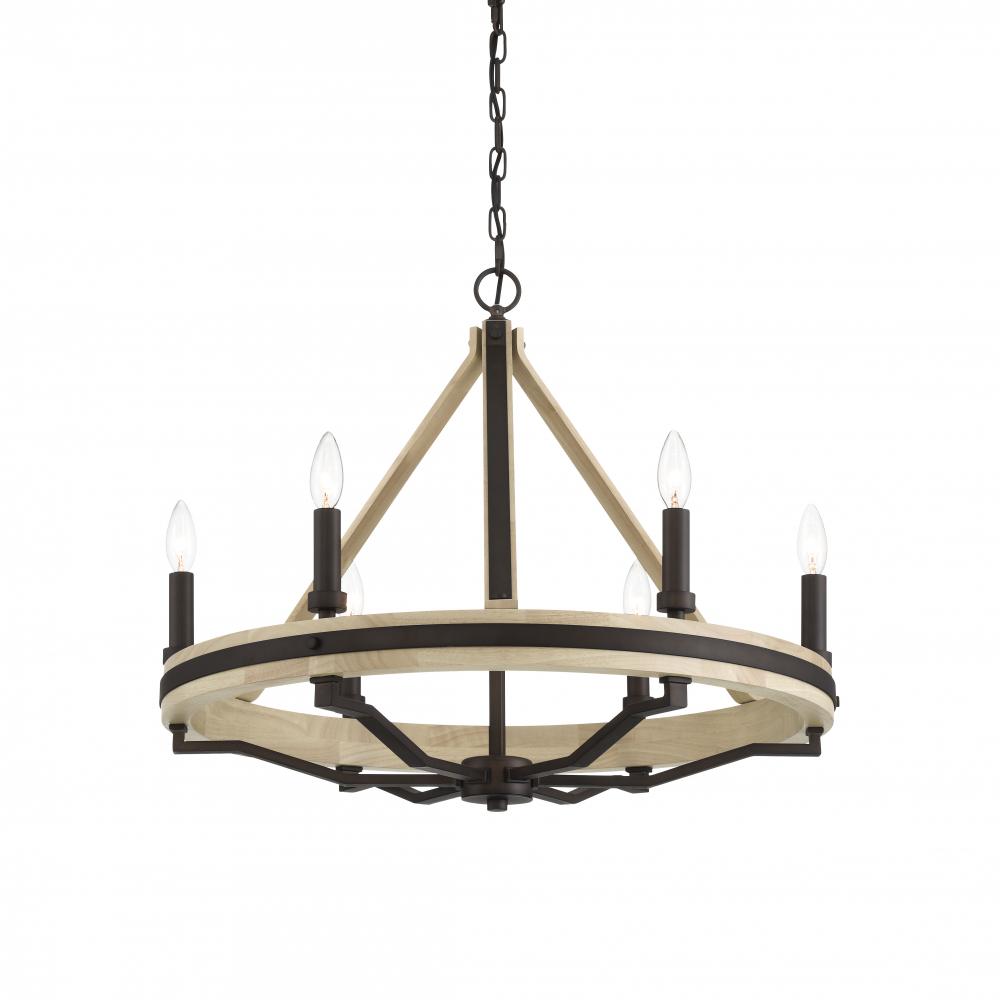 6 LIGHT CHANDELIER