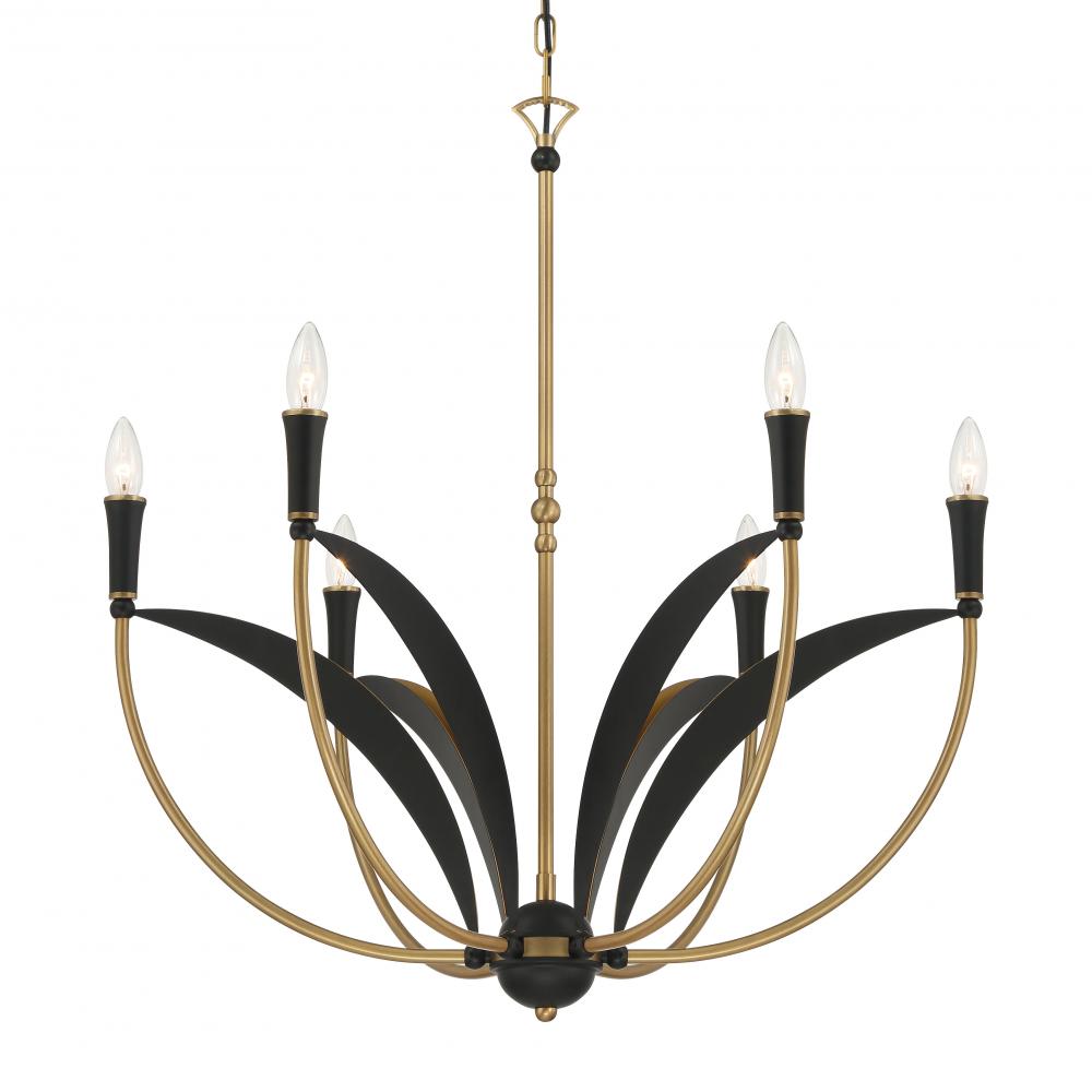 6 LIGHT CHANDELIER