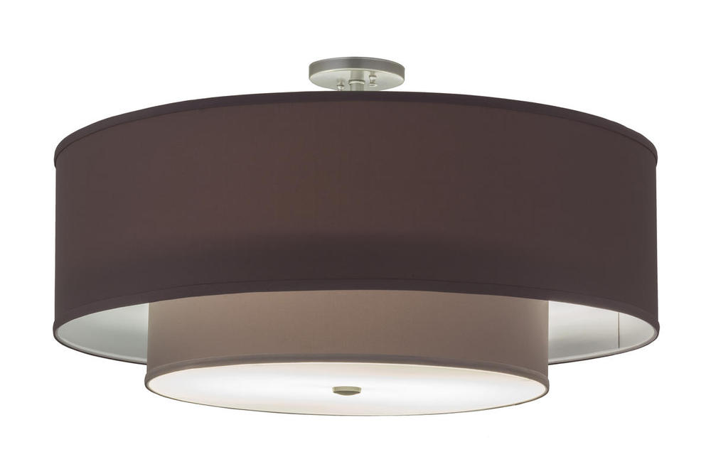30" Wide Cilindro Textrene Two Tier Pendant