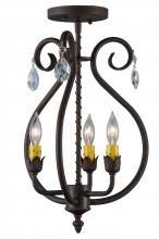 2nd Avenue Designs White 141643 - 12"W Antonia 3 LT Chandelier