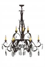 2nd Avenue Designs White 143064 - 38.5" Wide New Country French 9 Light Chandelier
