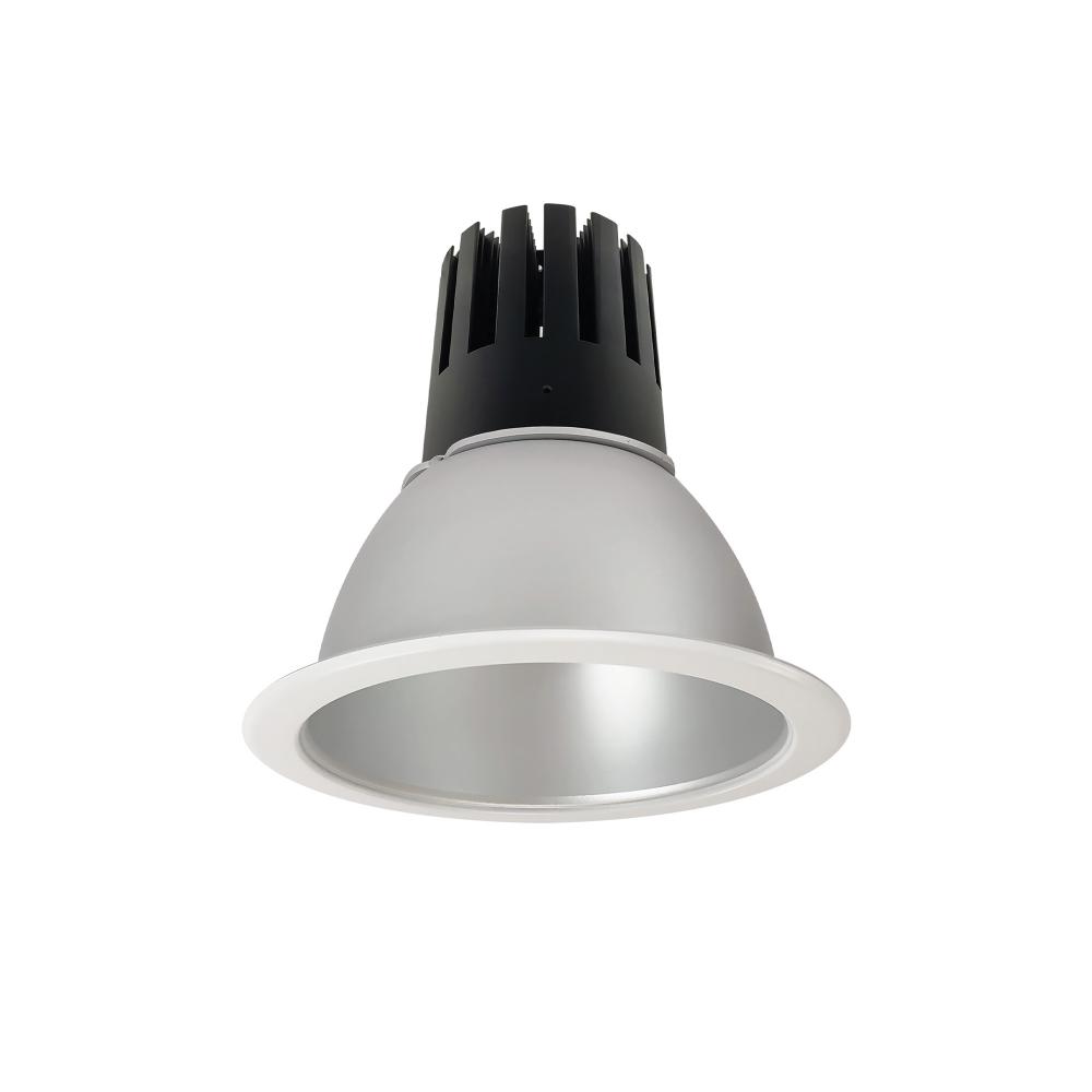 6" Sapphire III Round Open Reflector, 3500lm, 4000K, Flood Optic, Haze Reflector/Matte Powder