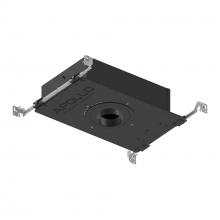 Nora NHAPIC-3R15L34040DC - 3" Apollo Round IC Air-Tight New Construction Housing w/ 1.25" to 1.625" Ceiling Collar,