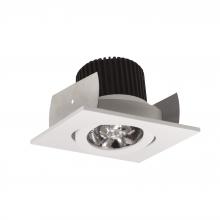 Nora NIOB-2SG35QWW - 2" Iolite LED Square Adjustable Gimbal, 10-Degree Optic, 850lm / 12W, 3500K, White Finish