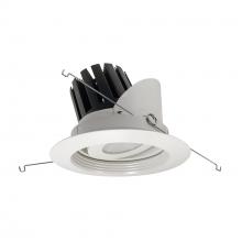 Nora NRM3-57L430FWW - 5" Marquise III Adjustable Regressed Gimbal Baffle, 2500lm, 3000K, Flood Optic, White Baffle &