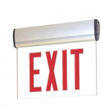 Nora NX-812-LEDRCA - EXIT ADJ BAT 1F RED/CLR ALUM