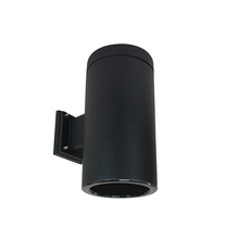Nora NYLS3-6W1L535NP01BBB - 6" Sapphire III Wall Mount Black Cylinder, Black Reflector/Black Flange, 120V; Phase Dimming,