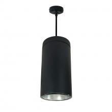 Nora NYLS2-6P35140FDBB3 - 6" CYL PENDANT 3500L 40K REF, FLD, DIFF/BLK FLANGE 120V BLK CYL 120V Triac/ELV