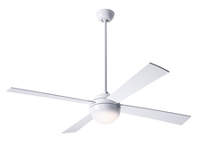 Modern Fan Co. BAL-GW-42-WH-652-002 - Ball Fan; Gloss White Finish; 42" White Blades; 20W LED; Fan Speed and Light Control (3-wire)