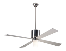 Modern Fan Co. LAP-BN-50-SV-552-002 - Lapa Fan; Bright Nickel Finish; 50" Silver Blades; 17W LED; Fan Speed and Light Control (3-wire)