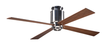 Modern Fan Co. LAP-FM-BN-50-MG-NL-002 - Lapa Flush Fan; Bright Nickel Finish; 50" Mahogany Blades; No Light; Fan Speed and Light Control