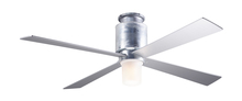Modern Fan Co. LAP-FM-GV-50-BK-552-002 - Lapa Flush Fan; Galvanized Finish; 50" Black Blades; 17W LED; Fan Speed and Light Control (3-wir