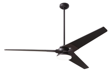 Modern Fan Co. TOR-DB-62-WH-272-002 - Torsion Fan; Dark Bronze Finish; 62" White Blades; 20W LED; Fan Speed and Light Control (3-wire)