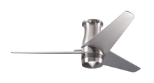 Modern Fan Co. VEL-FM-BN-48-NK-NL-WC - Velo Flush DC Fan; Bright Nickel Finish; 48" Nickel Blades; No Light; Wall Control