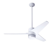 Modern Fan Co. VEL-GW-48-NK-NL-RC - Velo DC Fan; Gloss White Finish; 48" Nickel Blades; No Light; Handheld Remote Control