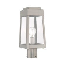 Livex Lighting 20853-91 - 1 Lt Brushed Nickel Outdoor Post Top Lantern