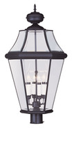 Livex Lighting 2368-07 - 4 Light Bronze Outdoor Post Lantern