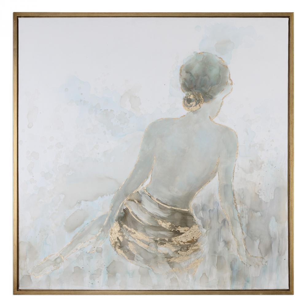 Uttermost Gold Highlights Hand Painted Canvas