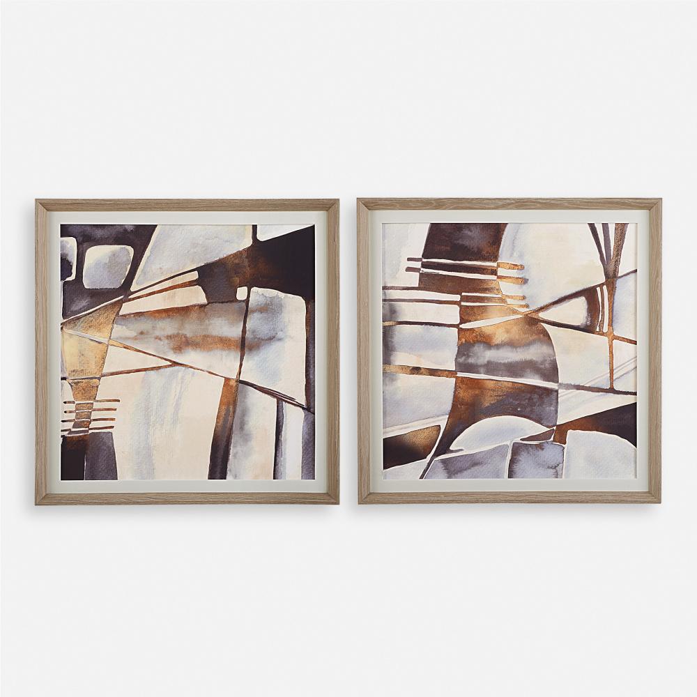 Uttermost Vetrina Framed Prints, S/2