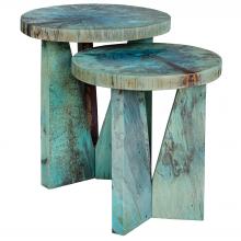 Uttermost 25497 - Uttermost Nadette Nesting Tables, Blue, S/2