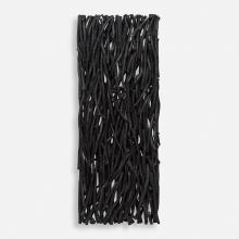 Uttermost 04331 - Uttermost Gathered Teak Wood Wall Decor, Black