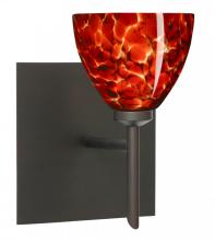 Besa Lighting 1SW-185841-LED-BR-SQ - Besa Divi Wall With SQ Canopy 1SW Garnet Bronze 1x5W LED