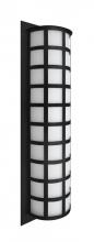 Besa Lighting SCALA28-WA-BK - Besa Outdoor Scala 28 Black White Acrylic 3x60W A19