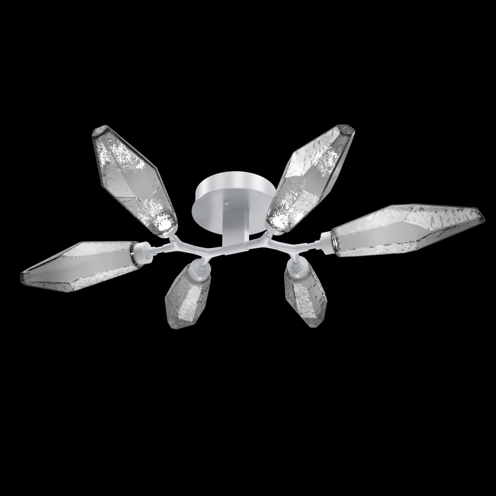 Rock Crystal Flush Mount - 6pc