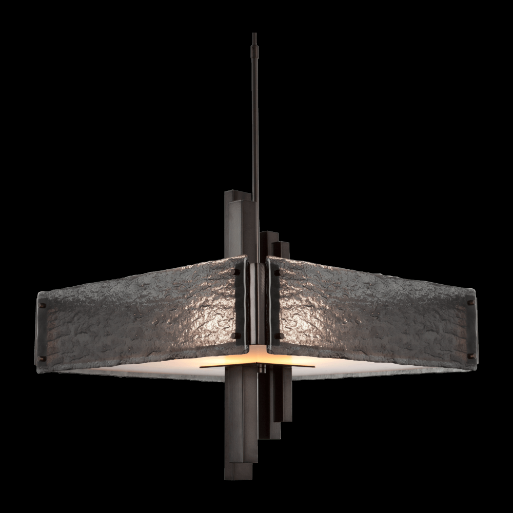 Carlyle Square Chandelier-0A-Flat Bronze