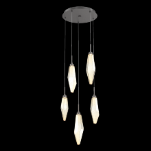 Hammerton CHB0050-05-GP-CA-C01-L3 - Rock Crystal Round 5pc Multi-Pendant