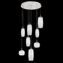 Hammerton CHB0091-08-BS-C-C01-L3 - Vessel Round 8pc Multi-Pendant