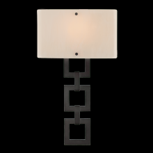 Hammerton CSB0033-0B-BB-SG-E2 - Carlyle Square Link Cover Sconce-0B 11"