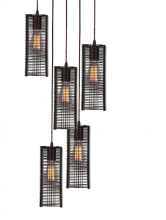 Hammerton CHB0020-03-GP-0-C01-E2 - Downtown Mesh Round 3pc Multi-Pendant