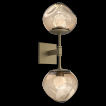 Hammerton IDB0095-02-GB-FB-L1 - Luna Double Sconce