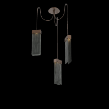 Hammerton SCB0042-03-BB-SG-C01-L3 - Parallel Glass Round 3pc Swag Multi-Pendant