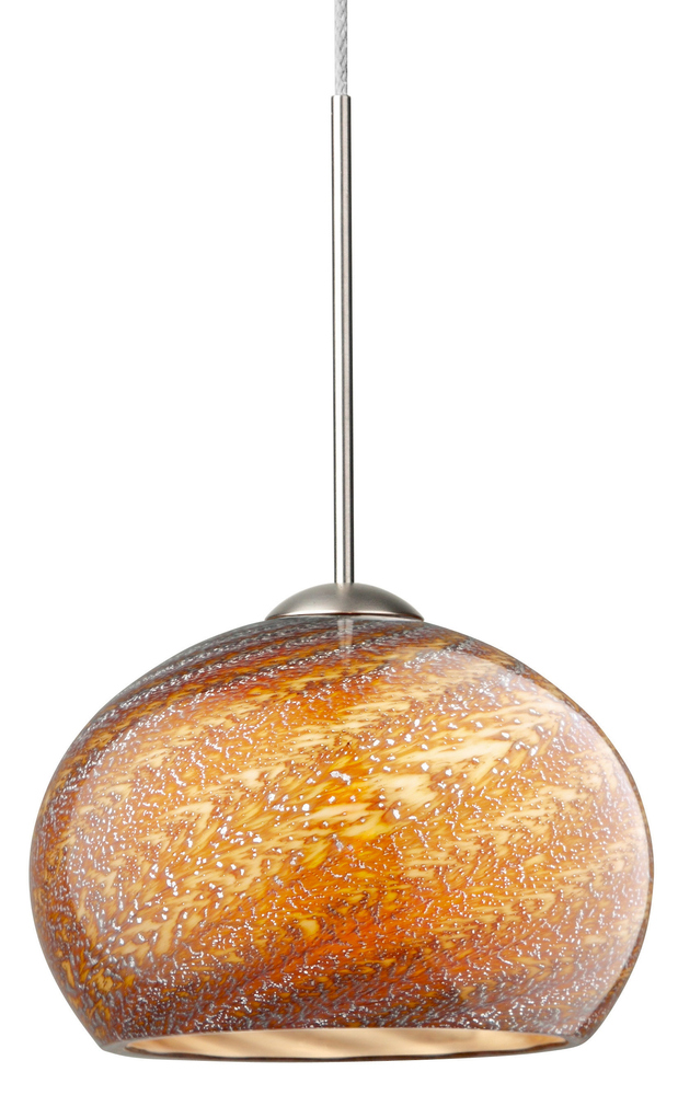 Pendant Nautilus Mocha Satin Nickel G4 Hal 35W 700lm Monopoint