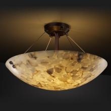 Justice Design Group ALR-9652-35-DBRZ-F4-LED-5000 - 24" Semi-Flush Bowl w/ Large Square w/ Point Finials