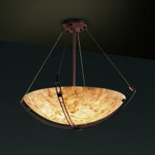 Justice Design Group ALR-9722-35-DBRZ - 24" Pendant Bowl w/ Crossbar