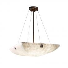 Justice Design Group CLD-9662-35-DBRZ-F3-LED-5000 - 24" Pendant Bowl w/ Pair Square w/ Points Finials