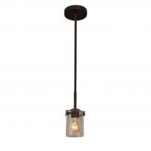 Justice Design Group FSN-8455-10-SEED-DBRZ - Atlas 1-Light Mini-Pendant