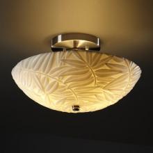 Justice Design Group PNA-9690-35-BMBO-MBLK-LED-2000 - 14" Round Semi-Flush Bowl