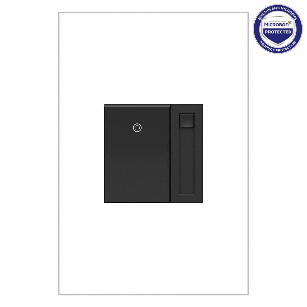 adorne 450W CFL/LED Paddle Dimmer, Graphite, with Microban