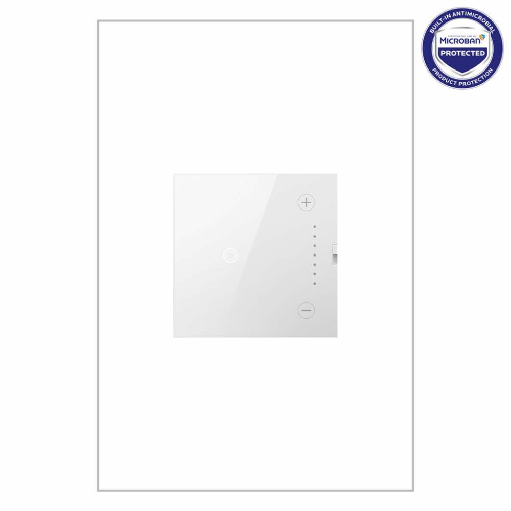 adorne 0-10V Touch Dimmer, White, with Microban