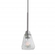 Norwell 8284-PN-CL - Arctic 1-Light Vanity Pendant