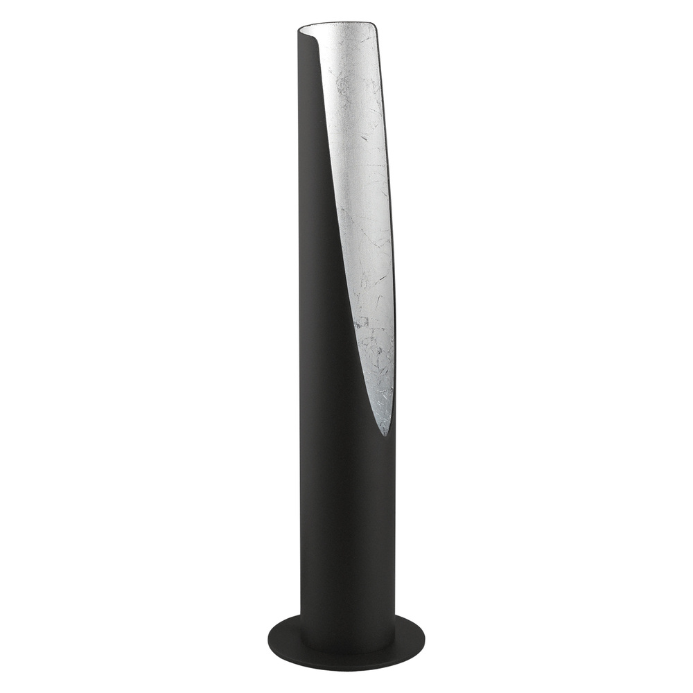 1 LT Table Lamp w/ Matte Black & Silver Finish