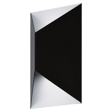Eglo 203454A - 2 LT LED Wall Light w/ Matte Black & White Finish