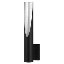 Eglo 204028A - 1 LT Wall Light w/ Black and Silver Finish