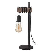 Eglo 204244A - 1 LT Open Bulb Table Lamp w/ Black & Dark Brown Finish