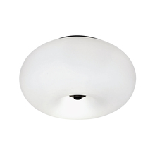 Eglo 204894A - 2 LT Ceiling Light w/ Black Finish & Opal Glass Shade