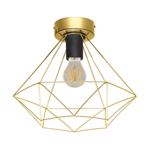 Eglo 43678A - 1 LT Open Frame Geometic Ceiling Light w/ a Brushed Brass Finish